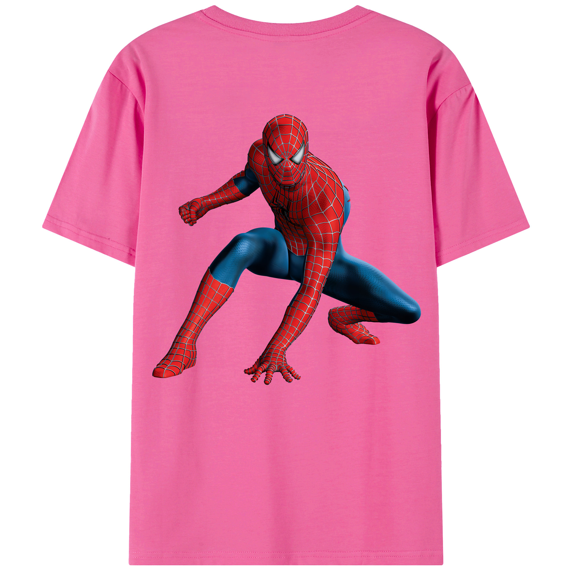 （画像用） Spider Man スパイダーマン レディース半袖Tシャツ(バックプリント)